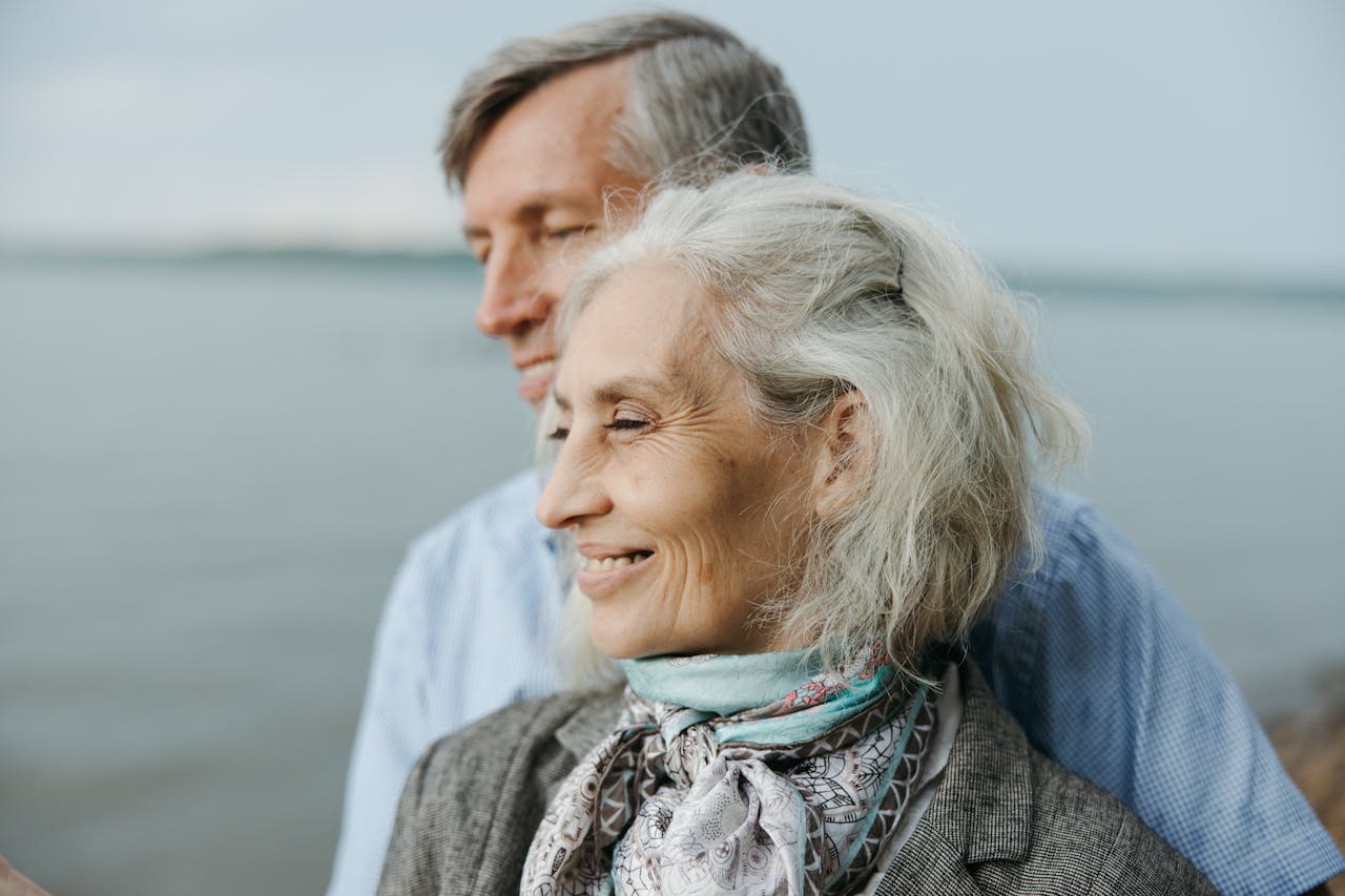 Smiling Elderly Couple